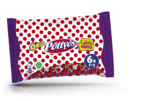 Óriás Pöttyös Rudi, laktózmentes 6x51g