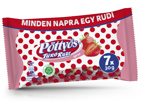 Pöttyös Túró Rudi, epres 7x30g