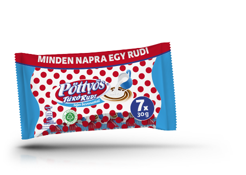 Pöttyös Túró Rudi, tejes bevonattal 7x30g